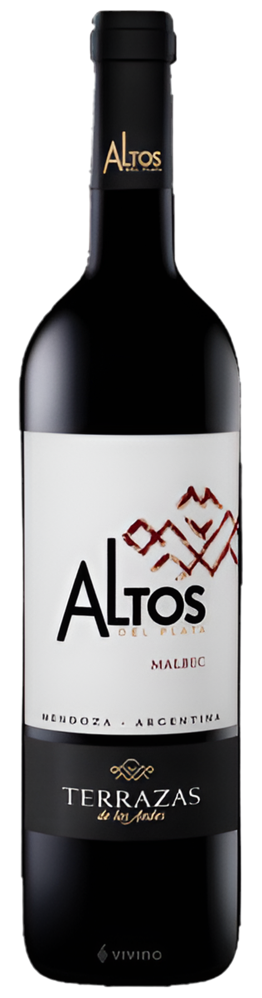 Altos Del Plata Mendoza Malbec 750ML Front Bottle Label