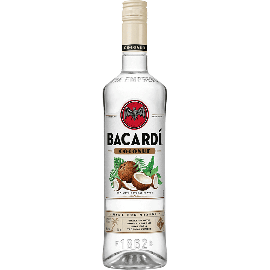 Bacardi Coconut 1.75L Front Bottle Label