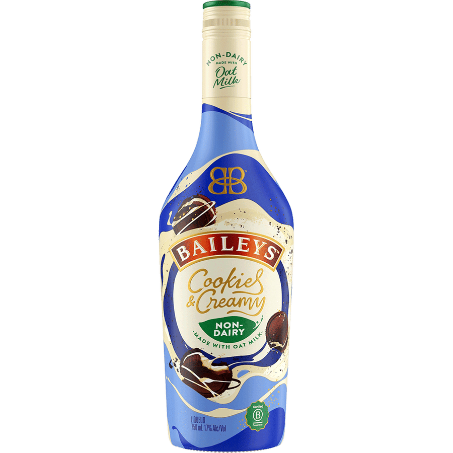Baileys Cookies & Creamy Liqueur 50ML Front Bottle Label