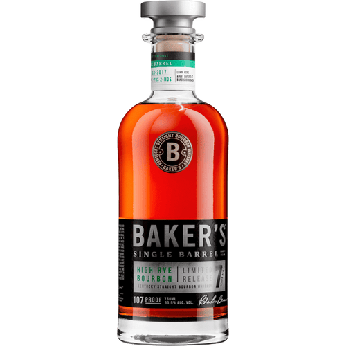 Baker's High-Rye 7Yr Bourbon 750ML Front Bottle Label