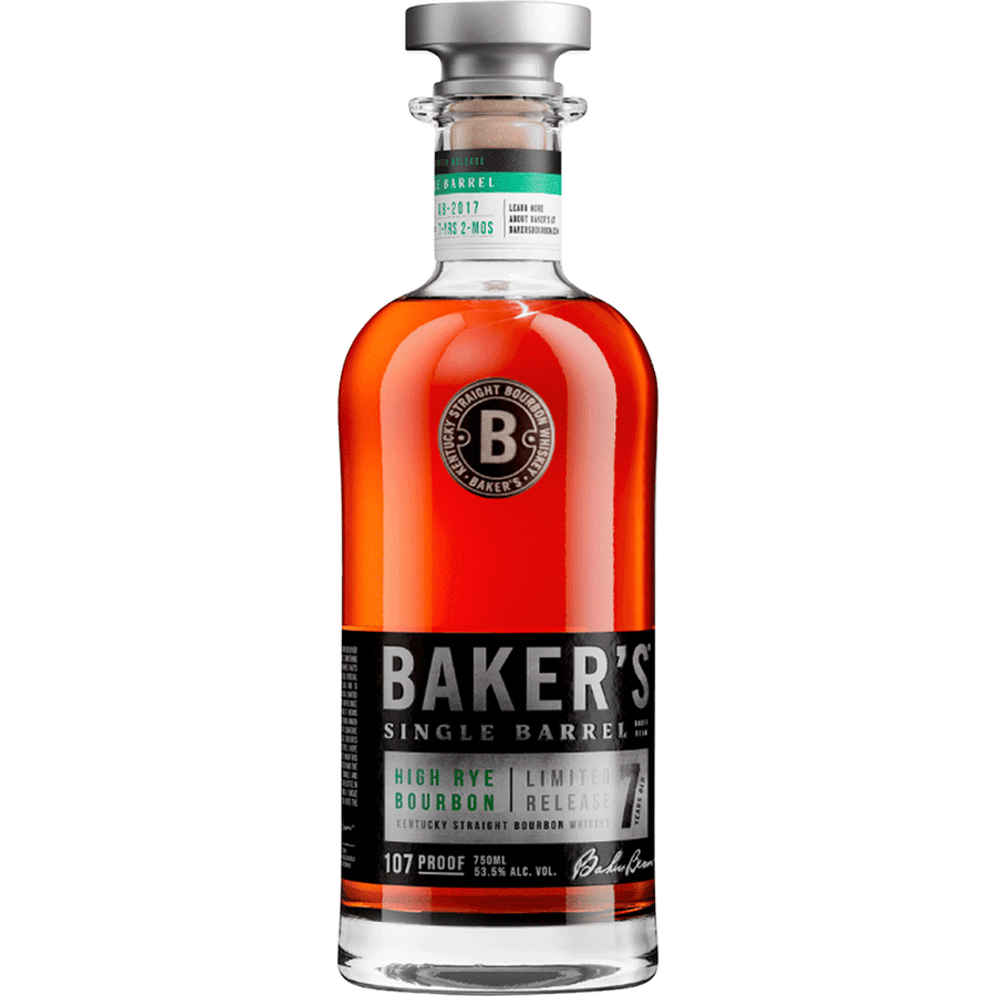 Baker's High-Rye 7Yr Bourbon 750ML Front Bottle Label