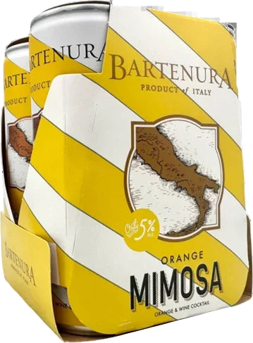 Bartenura Orange Mimosa 4pk-250ML Cans Front Bottle Label