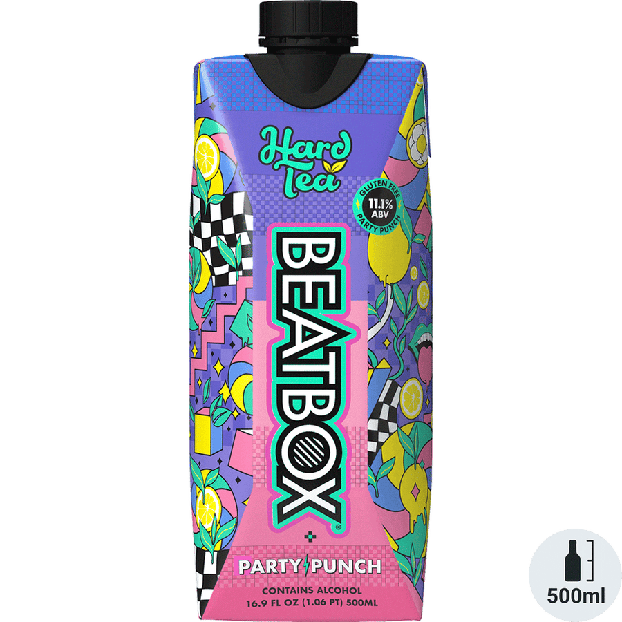 Beatbox Hard Tea 500ML Front Bottle Label