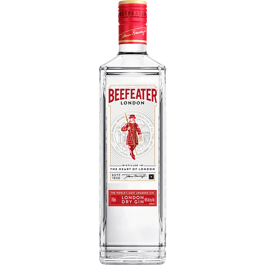 Beefeater London Dry Gin 1L Front Bottle Label