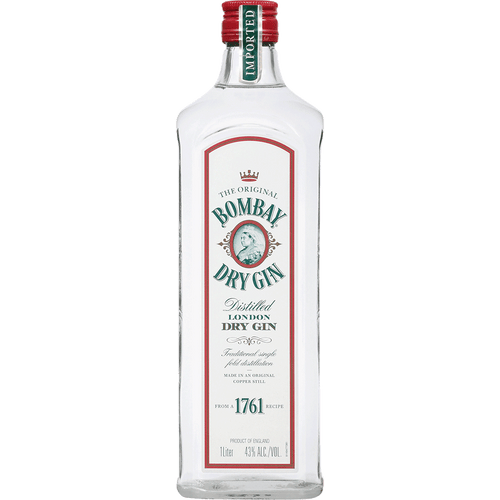 Bombay Dry Gin 750ML Front Bottle Label