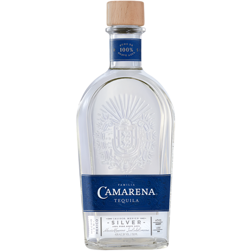 Camarena Silver 375ML Front Bottle Label