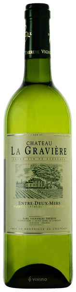 Chateau La Graviere White Bordeaux 750ML Front Bottle Label