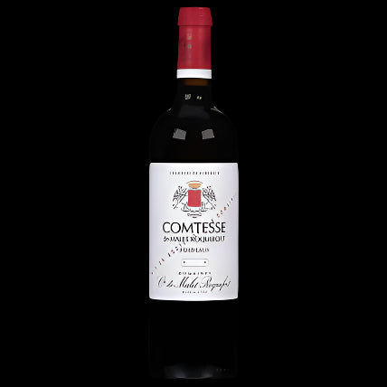 Comtesse De Malet Roquefort Bordeaux 750ML Front Bottle Label
