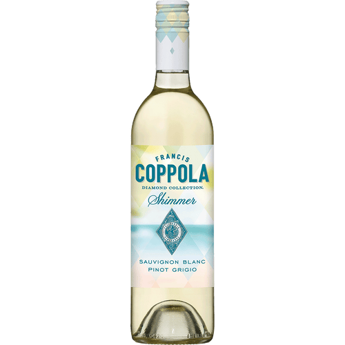 Coppola Shimmer Sauvignon Blanc Pinot Grigio 750ML Front Bottle Label
