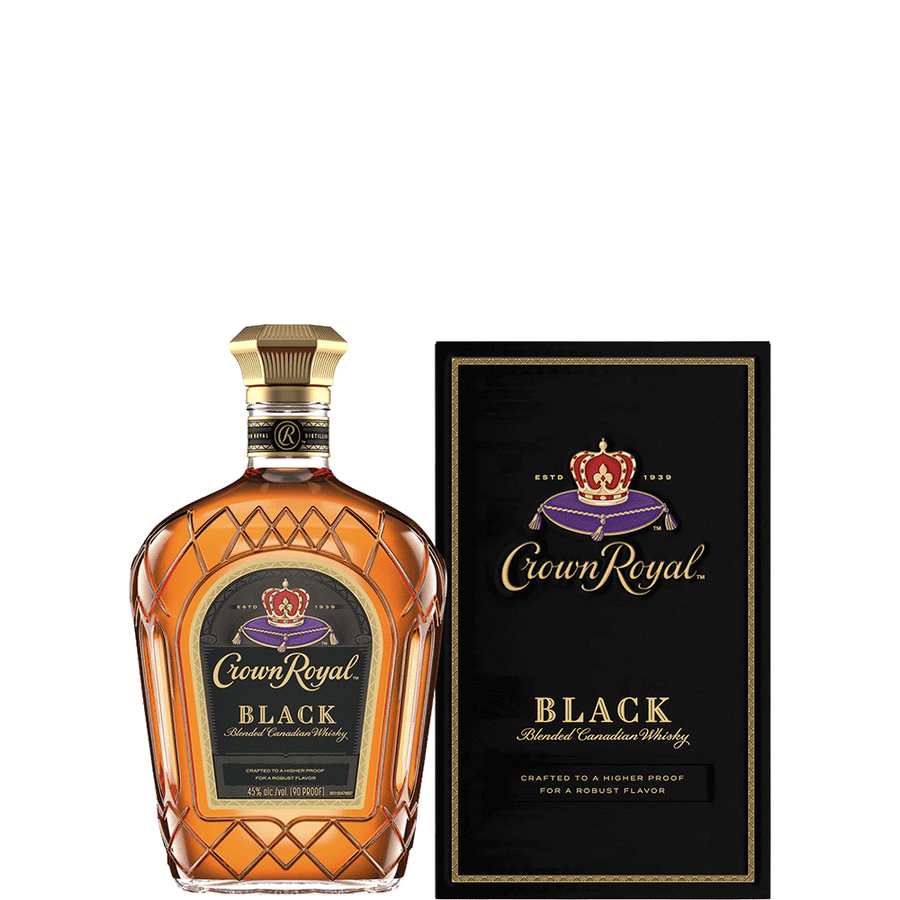Crown Royal Black 750ML Front Bottle Label