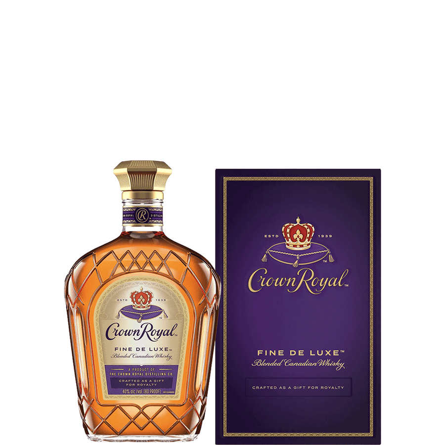 Crown Royal Canadian Whisky 200ML Front Bottle Label