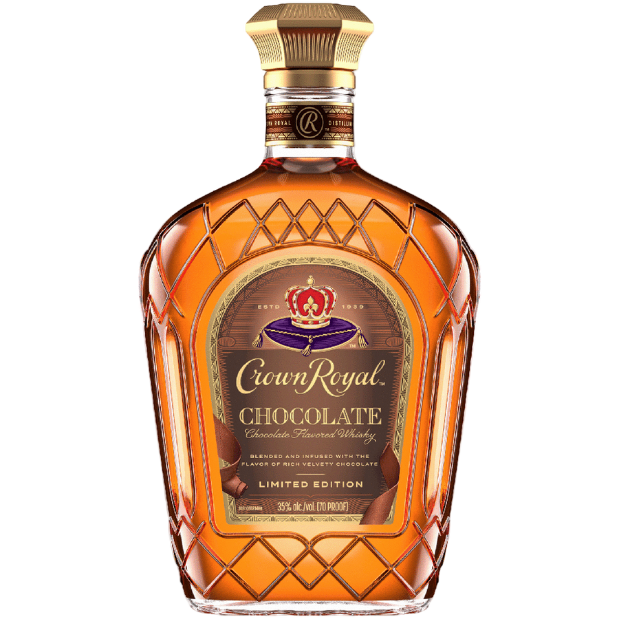 Crown Royal Chocolate 750ML Front Bottle Label