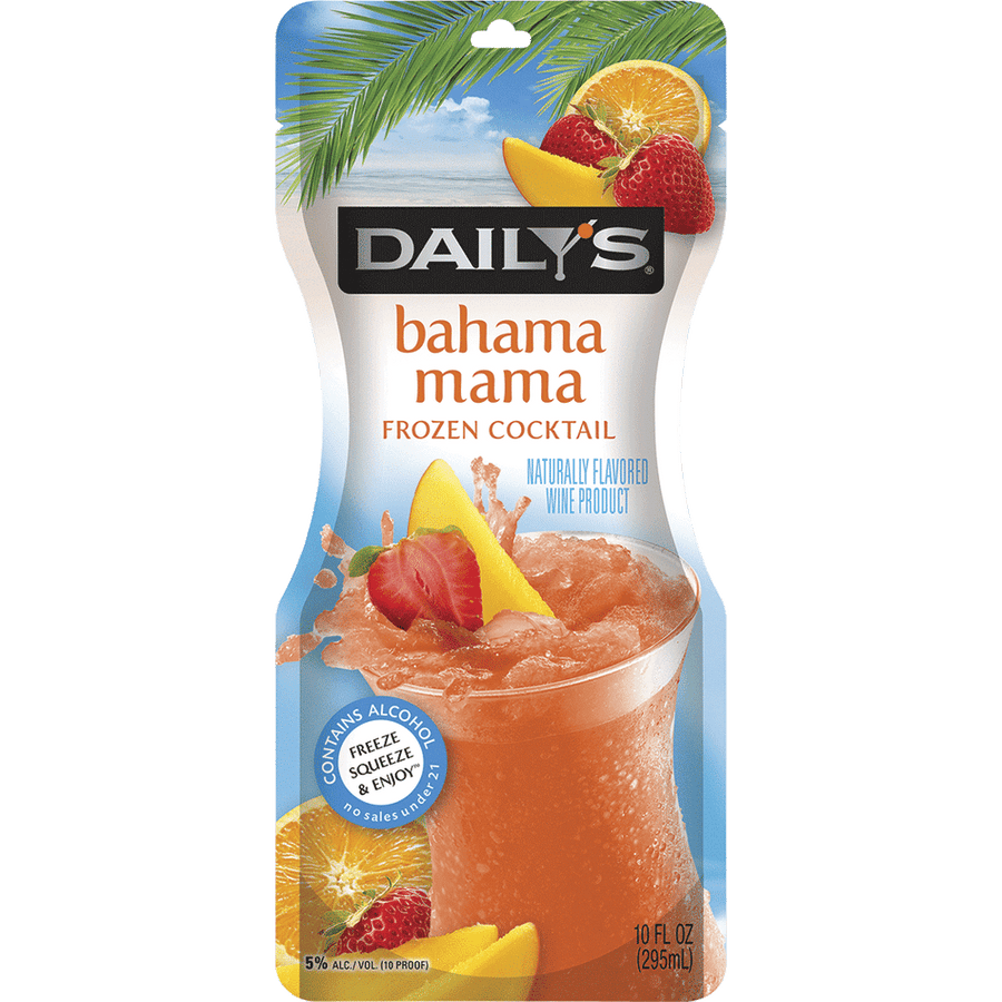 Dailys Pouches Bahama Mama 10Oz Front Bottle Label