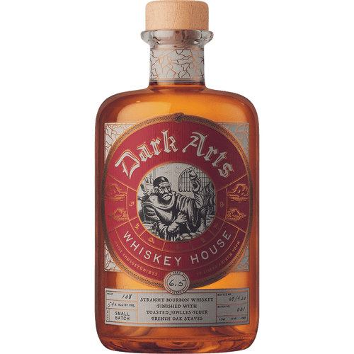 Dark Arts French Oak Stave Finished Small Batch Bourbon 750ML Front Bottle Label