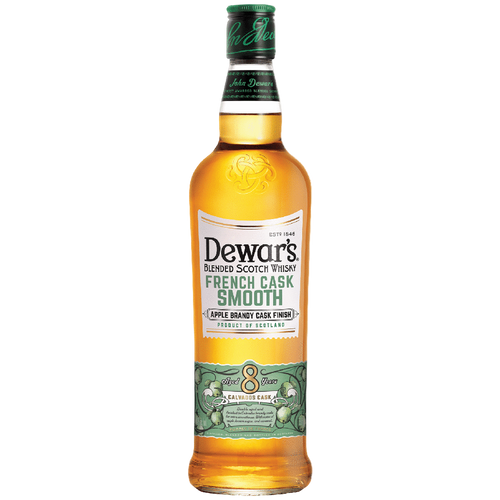 Dewar's 8 Year French Smooth Blended 750ML Front Bottle Label