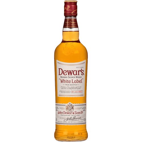 Dewar's White Label 750ML Front Bottle Label