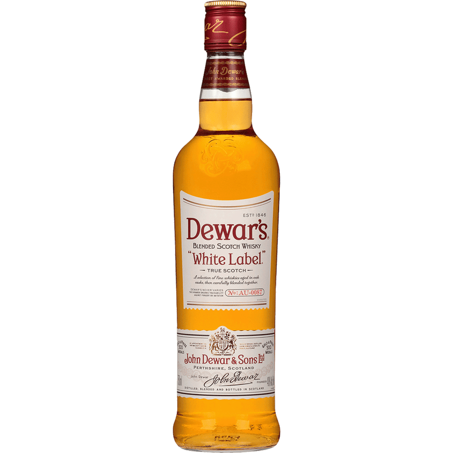 Dewar's White Label 750ML Front Bottle Label
