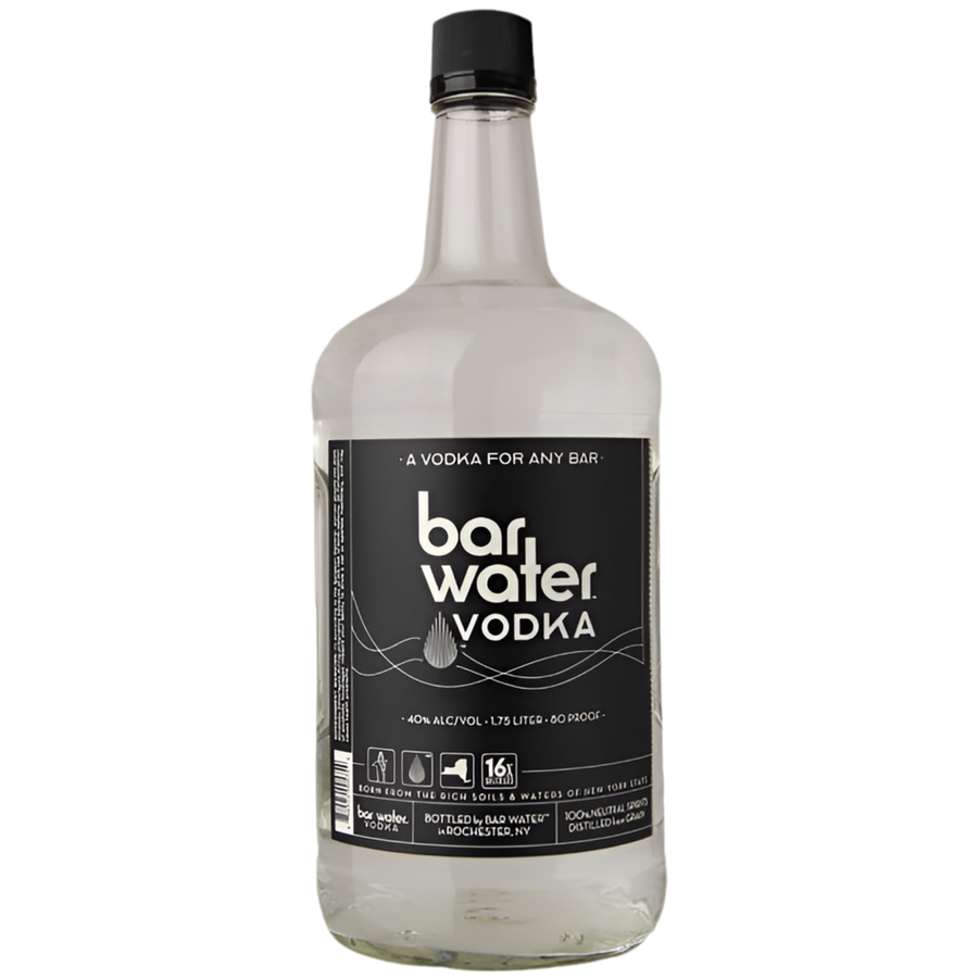 Bar Water Vodka Original 1L Front Bottle Label