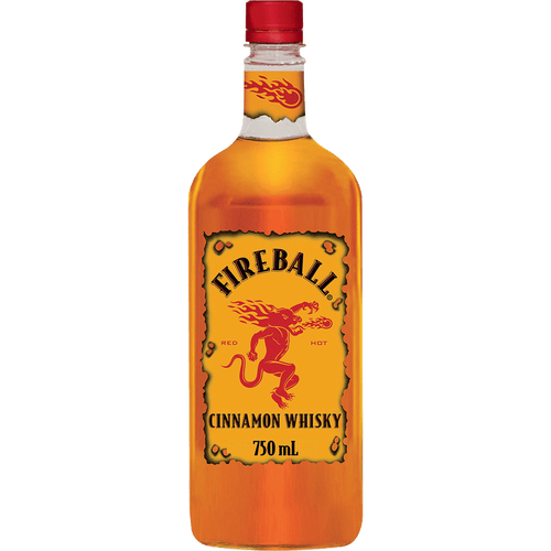 Fireball Cinnamon Whisky 50ML Front Bottle Label