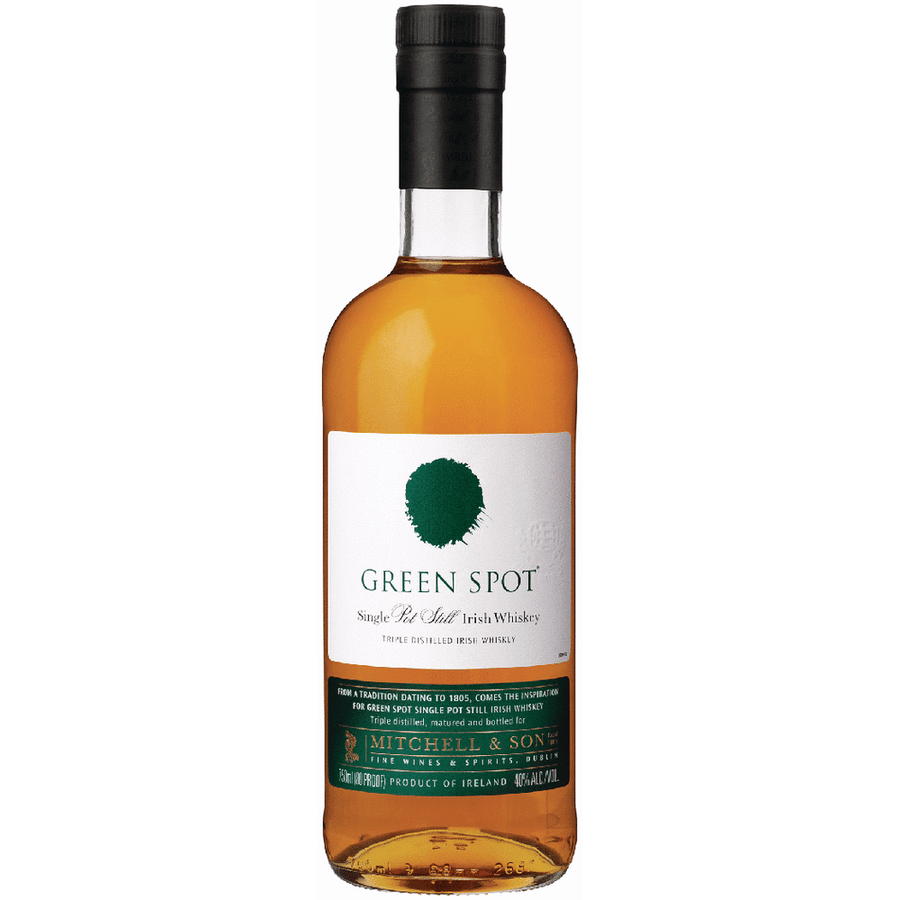 Green Spot Irish Whiskey 750ML Front Bottle Label