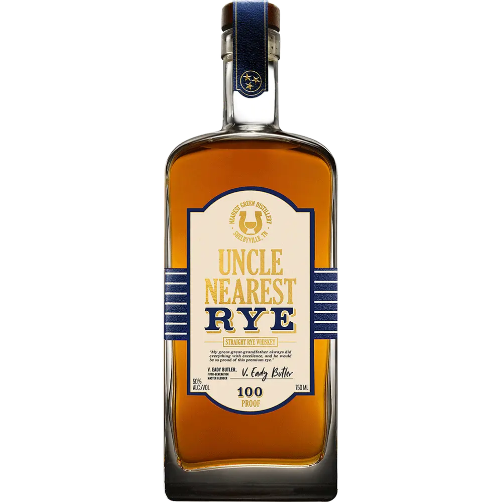 Uncle Nearest Straight Rye 100 Proof Whiskey