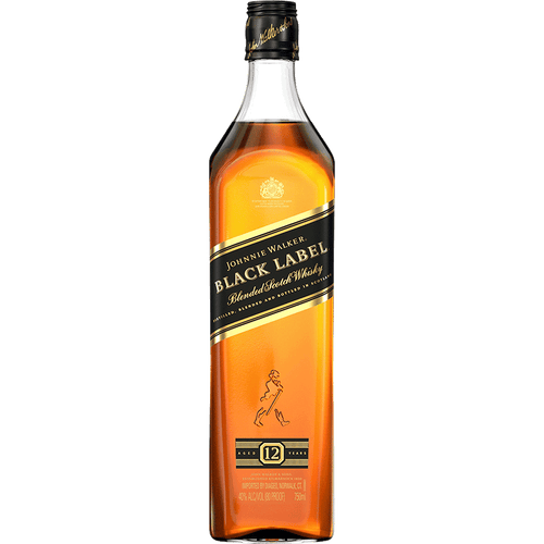 Johnnie Walker Black Label 1.75L Front Bottle Label