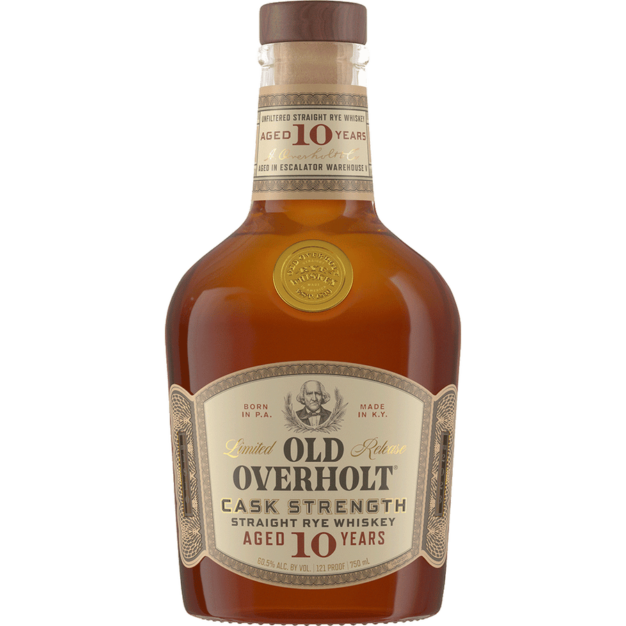 Old Overholt Rye Cask Strength 750ML Front Bottle Label