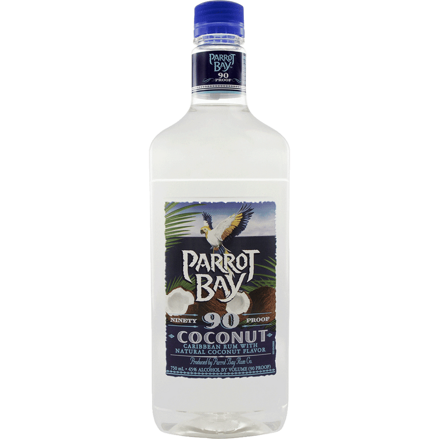 Parrot Bay Coconut 50ML Front Bottle Label