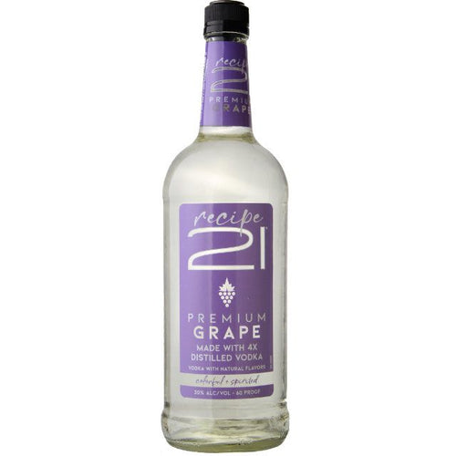 Recipe 21 Grape 1.75L Front Bottle Label