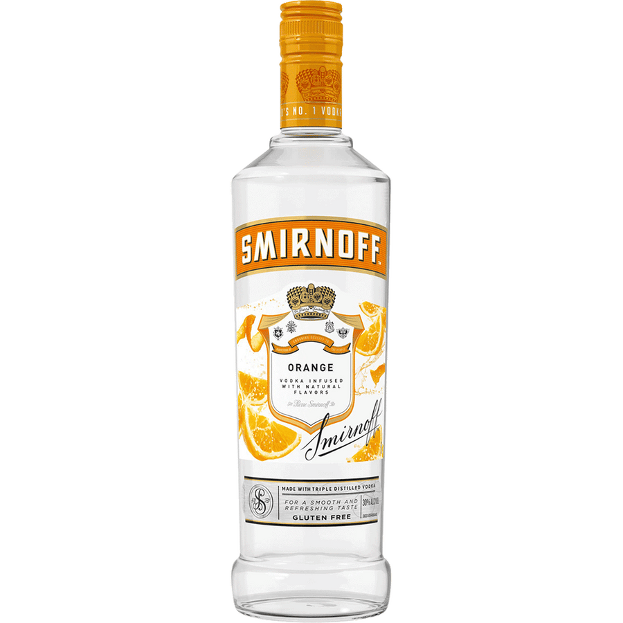 Smirnoff Orange 50ML Front Bottle Label