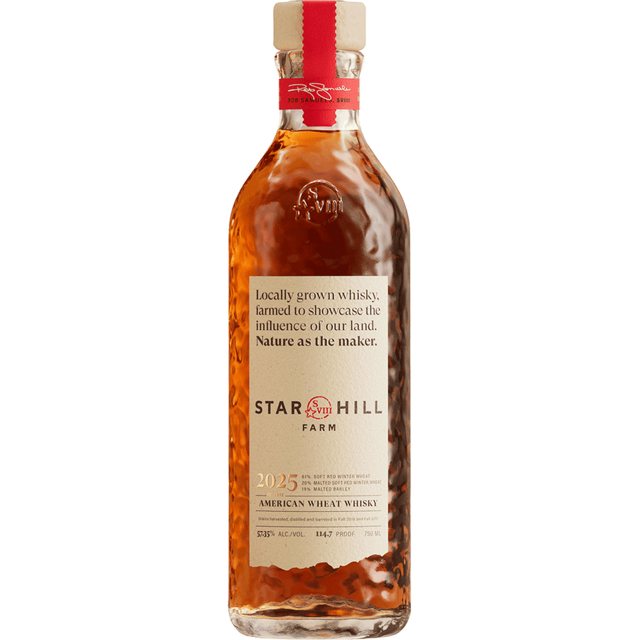 Star Hill Farm 2025 American Wheat Whiskey 750ML Front Bottle Label