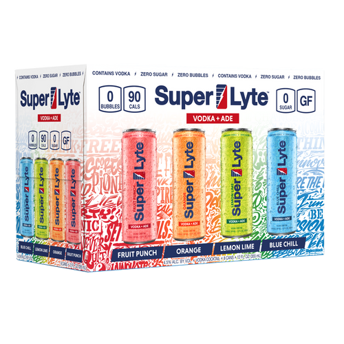 Super Lyte Vodka + Ade Variety Pack 8pk-12oz Cans Front Bottle Label