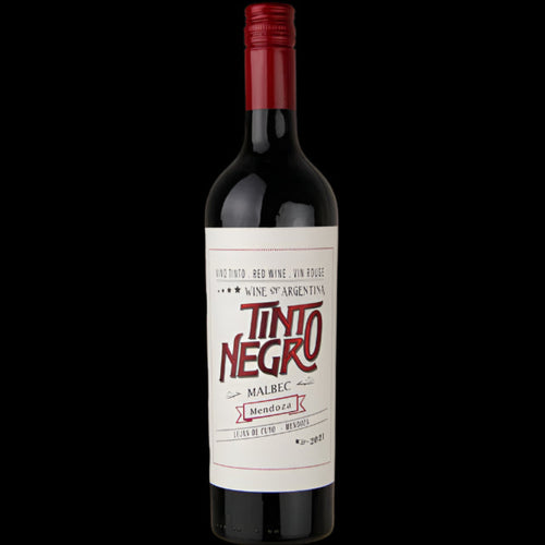 Tinto Negro Malbec 750ML Front Bottle Label