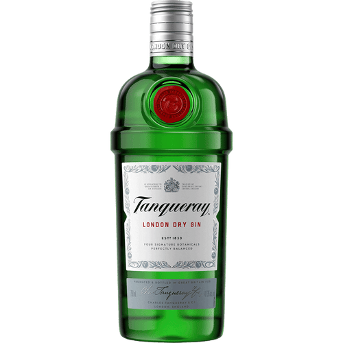 Tanqueray London Dry Gin 375ML Front Bottle Label