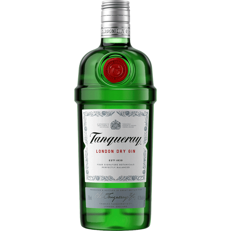Tanqueray London Dry Gin 375ML Front Bottle Label