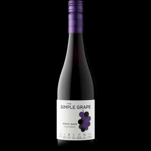 The Simple Grape Pinot Noir 750ML Front Bottle Label