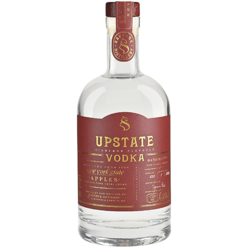 Upstate Cinnamon Vodka 750ML Front Bottle Label