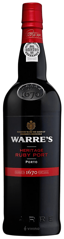 Warre's Heritage Ruby Port 750ML Front Bottle Label