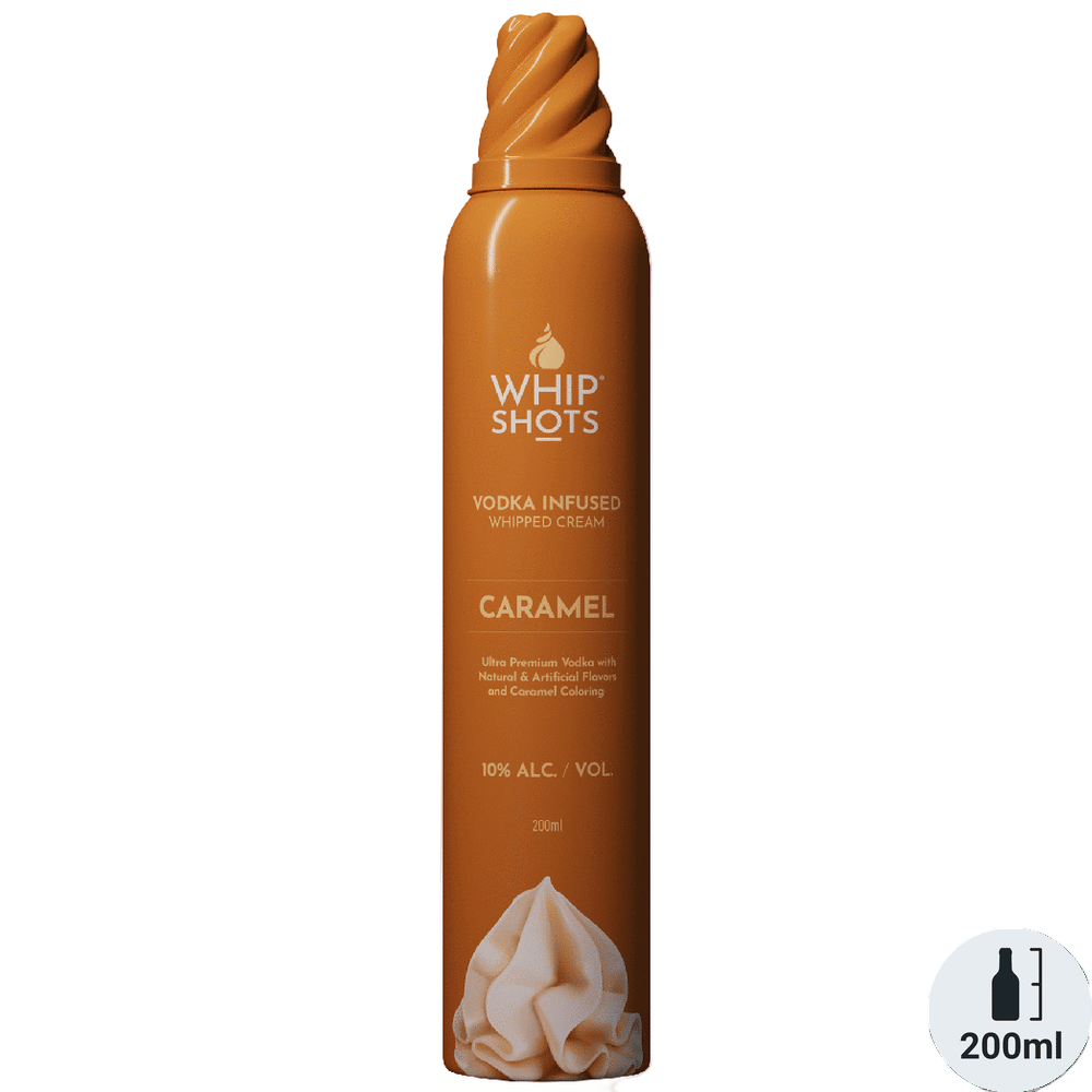 Whip Shots Caramel Vodka Infused Whipped Cream