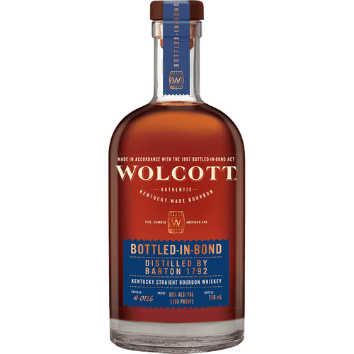 Wolcott Bottled in Bond Kentucky Straight Bourbon 750ML Front Bottle Label