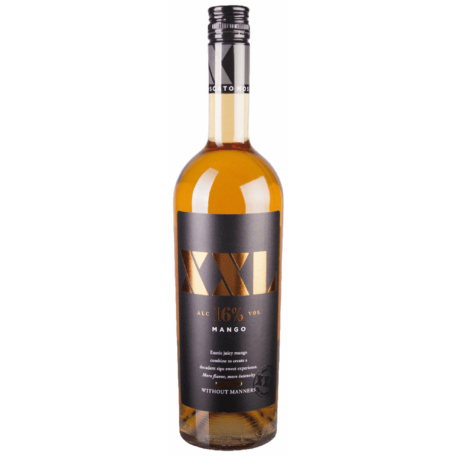 XXL Moscato Mango 750ML Front Bottle Label