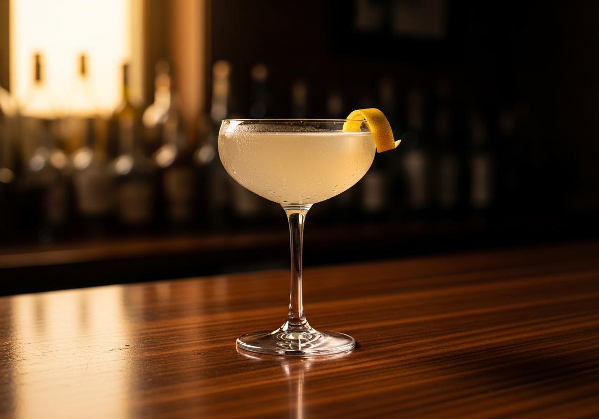 Bee's Knees Recipe cocktail in glass with garnish