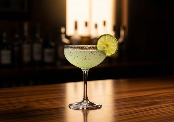 Classic Daiquiri Recipe cocktail in glass with garnish