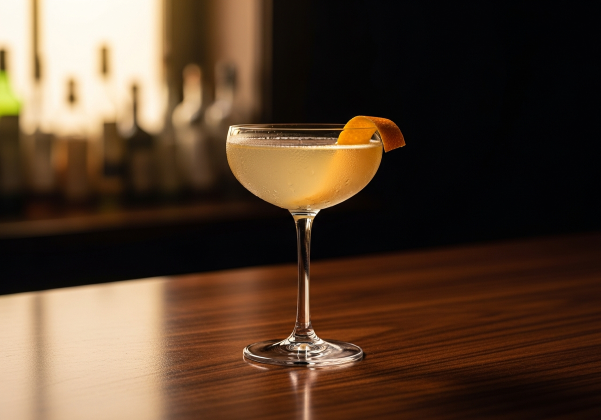 Corpse Reviver No cocktail in glass with garnish