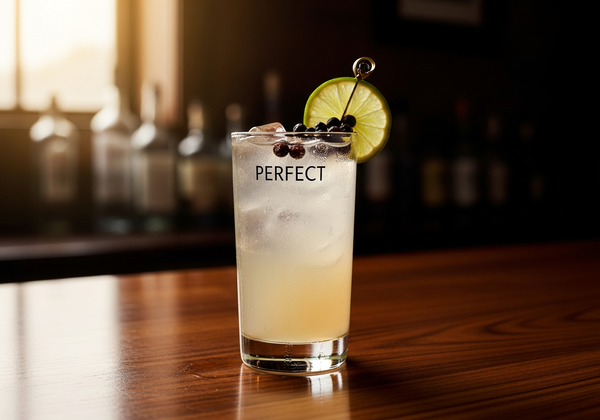 Perfect Gin and Tonic Recipe cocktail in glass with garnish