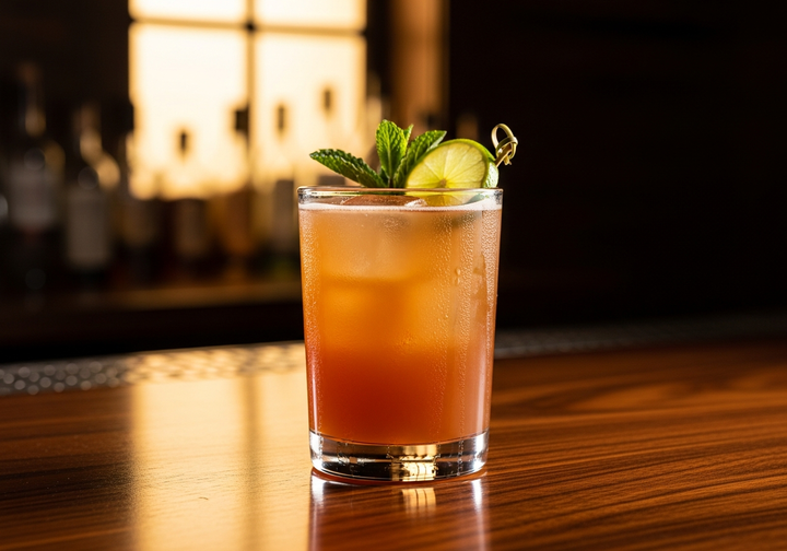 Kentucky Mule Recipe cocktail in glass with garnish