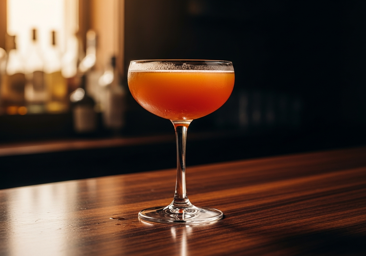 Paper Plane Recipe cocktail in glass with garnish