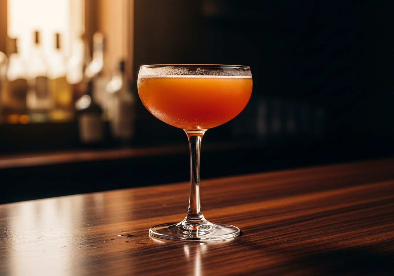 Paper Plane Recipe cocktail in glass with garnish