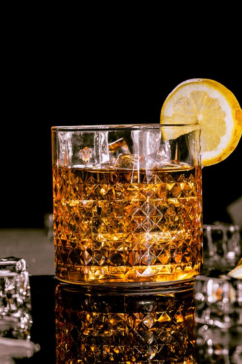 Whiskey glass with lemon - finding Buffalo Trace bourbon in Buffalo NY