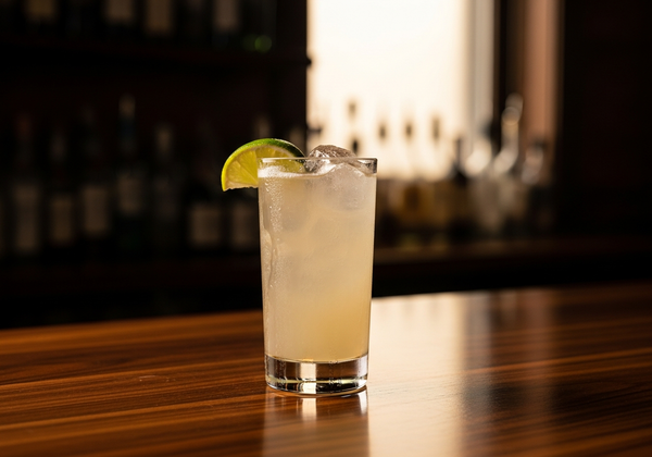 Ranch Water Recipe cocktail in glass with garnish